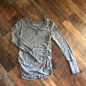 Women’s black & gray maternity shirt